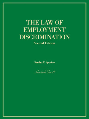 cover image of The Law of Employment Discrimination